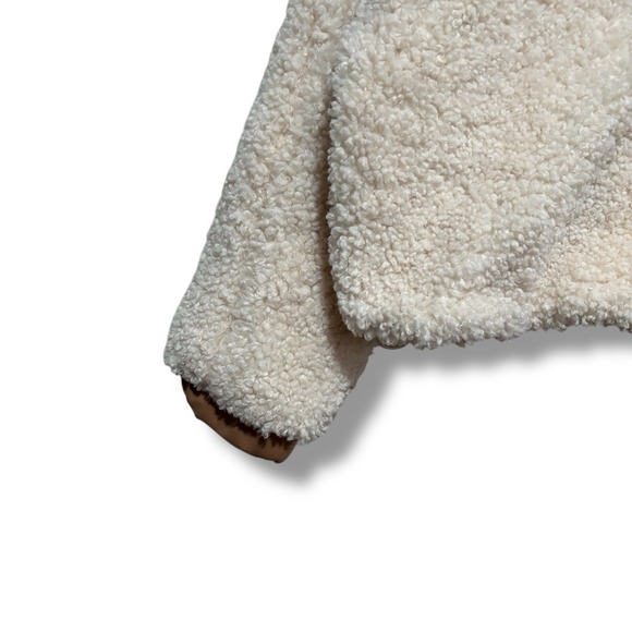 Blank NYC Cream Teddy Jacket with Brown Details - Picture 5 of 9